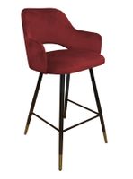 Hoker krzesło barowe Milano podstawa czarna/złota MG31