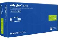 rękawice nitrylowe 100 szt. nitrylex basic dark blue 7-s