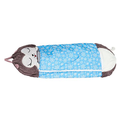 Śpiwór Turystyczny Mumia Dziecięcy do Spania dla Dzieci Lekki 2w1 Poduszka na Arena.pl