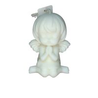 Świeca Dekoracyjna Biała Sojowa Naturalna Ozdobna Prezent Duża Anioł