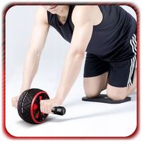 KÓŁKO DO ĆWICZEŃ Mięśni Brzucha ABS AB Wheel ROLLER ANTYPOŚLIZGOWY + MATA