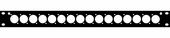 Panel maskujący zaślepka 16 gniazd XLR Rack 19 1U aluminium Thon 16XLR