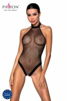passion moonlight body black - model z ozdobnymi koronkami i zapięciami