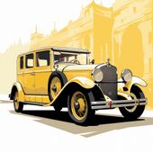 Plakat 70x70cm Klasyka Motoryzacji