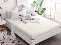 Prześcieradło frotte z gumką 160x200 białe