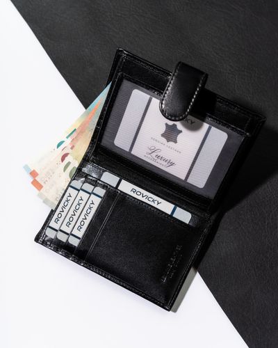 portfel męski skórzany n74l-rvt black na Arena.pl