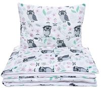 Komplet pościeli z wypełnieniem 80x100 cm MĄDRE SOWY