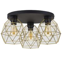 Lampa sufitowa industrialna Galaxy 3458 TK Lighting potrójna czarna