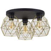 Lampa sufitowa industrialna Galaxy 3458 TK Lighting potrójna czarna