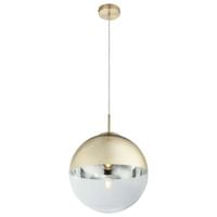 LAMPA wisząca VARUS 15857 Globo OPRAWA kula ball szklana złota przezroczysta