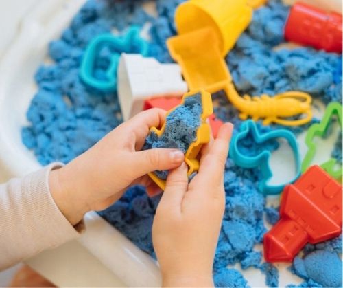 Piasek Kinetyczny 3kg Zestaw Dla Dziecka Basen Foremki Foremki Na Prezent na Arena.pl