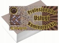 Wizytówki firmowe 100szt WIELE WZORÓW do wyboru USŁUGI KAMIENIARSKIE