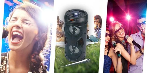 Głośnik Bluetooth Przenośny Bezprzewodowy Karaoke Manta SPK815 Mikrofon na Arena.pl