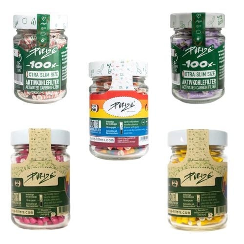 Filtry węglowe Purize XTRA Slim 100szt. Niebieskie na Arena.pl