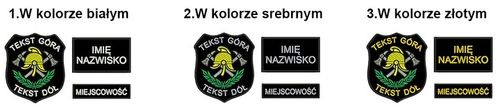 Naszywki straż OSP,ZOSP,KSRG komplet z rzepem na Arena.pl