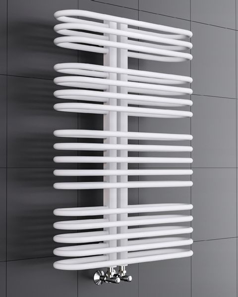 GRZEJNIK ŁAZIENKOWY NEO 480x550 BIAŁY MAT zdjęcie 5