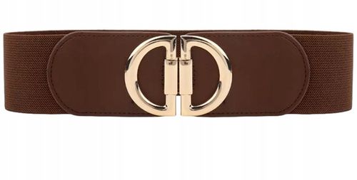 PASEK DAMSKI BRĄZOWY GUMA ELASTYCZNY 105-150 CM DO SUKIENKI MARYNARKI na Arena.pl