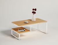 Stolik kawowy 100x50 dębowy sosna jesion metalowy drewno lite loftowy