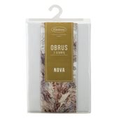 Obrus dekoracyjny z szarfą ANITA 140X260 + 33X260 biały