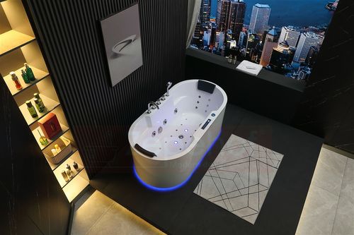 Wirujące dysze Wanna z hydromasażem BZX-675 prostokątna 170cmx850cmx60cm z na Arena.pl