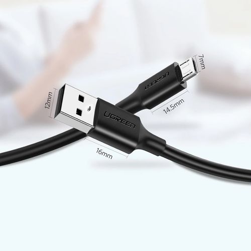 kabel przewód micro usb - usb-a 25cm - czarny na Arena.pl