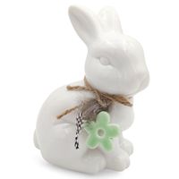 ZAJĄCZEK WIELKANOCNY BIAŁY DEKORACJA ŚWIĄTECZNA FIGURKA DEKORACYJNA 15cm