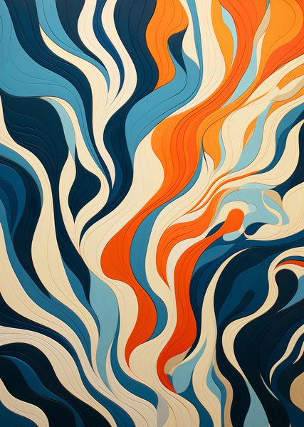 Plakat 64x90cm Oceaniczne Fale zdjęcie 1