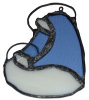 Maryja Matka Boska z Jezusem szkło witrażowe zawieszka dekoracja prezent