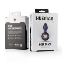 wibrujący korek analny hueman deep space fioletowy usb