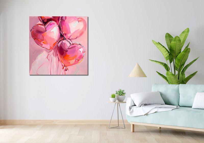 Obraz 90x90cm Miłość w Powietrzu zdjęcie 2