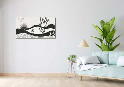 Obraz 100x50cm Ogród przy Nocy na Arena.pl