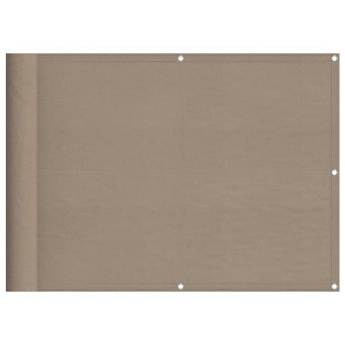 Parawan balkonowy, taupe, 75x800 cm, 100% poliester Oxford na Arena.pl
