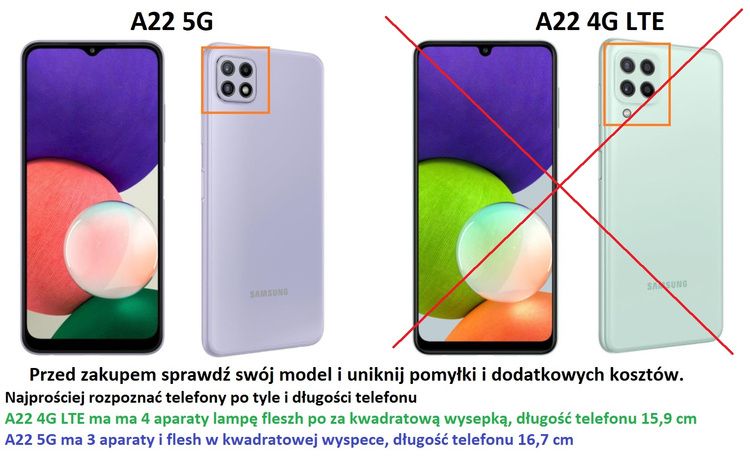 Etui Smart do Samsung Galaxy A22 5G niebieski zdjęcie 2