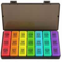 Pudełeczko na leki Kasetka Organizer na tabletki dla seniora Pudełko DA446