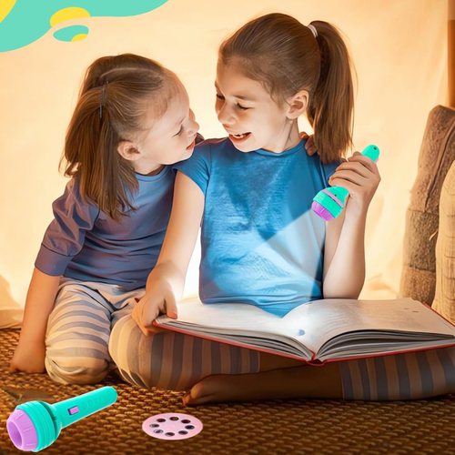 latarka projektor dla dzieci pokaz slajdów rzutnik obrazków na ścianę sufit na Arena.pl