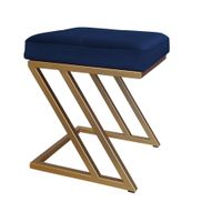 Pufa ZETA LOFT taboret podnóżek podstawa złota MG16