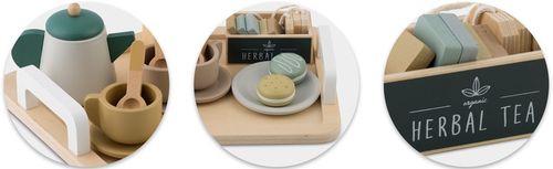 Drewniany serwis kawowy dla dzieci zestaw do kawy i herbaty zabawki Nukido na Arena.pl