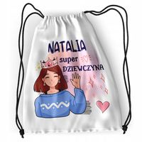 Plecak Sportowy Szkolny Dla Natalii Worek Torba Z Nadrukiem Ze Zdjęciem