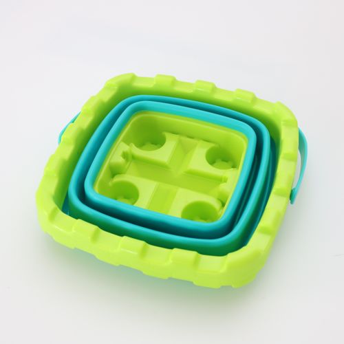 wiaderko do piaskownicy składane Square - zielone na Arena.pl