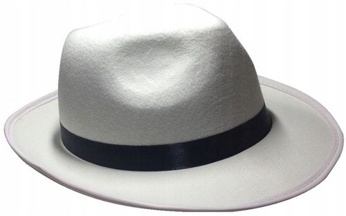 Zestaw GANGSTERA Białe Szelki Krawat Kapelusz 20' na Arena.pl