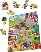 UKŁADANKA Kreatywna Zabawa PUZZLE Gra Manualna 22 ELEMENTÓW Na Podwórku