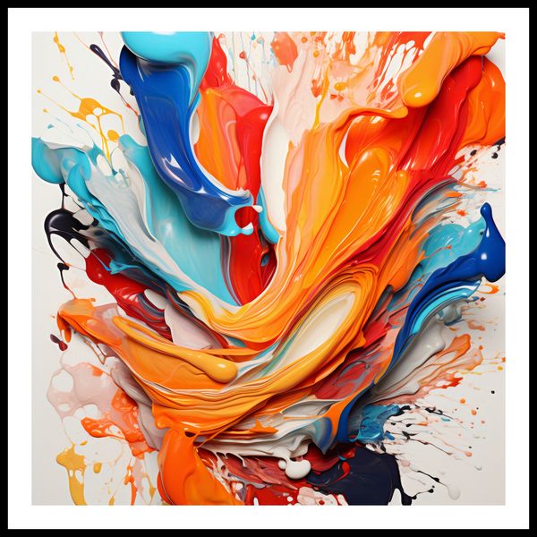 Plakat 60x60cm Taneczne Fale zdjęcie 3