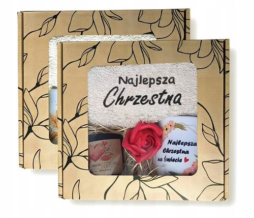 PODZIĘKOWANIE Dla Matki Chrzestnej PIERWSZA KOMUNIA - Ręcznik Kubek Prezent na Arena.pl