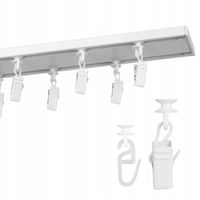 SZYNA SUFITOWA NA WYMIAR podwójna biała