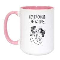 Duży Biało-Różowy 450 ml