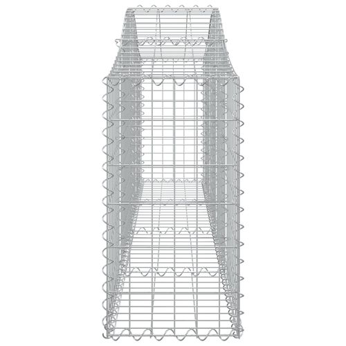 Kosze gabionowe, 15 szt, 200x30x60/80 cm, galwanizowane żelazo na Arena.pl