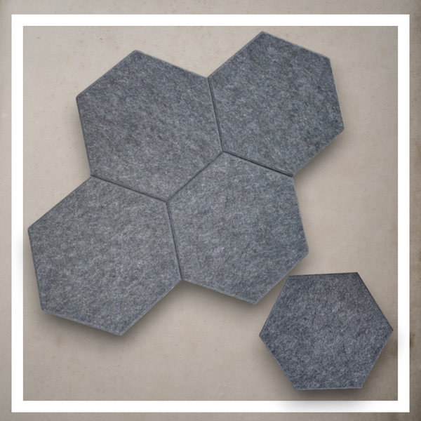 Panele Ścienne Filcowe 3D Heksagon Zagłówek Samoprzylepne Akustyczne Soft zdjęcie 4