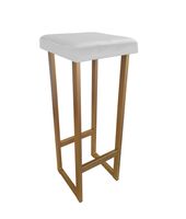 Hoker krzesło barowe ALEX 90cm podstawa złota MG39