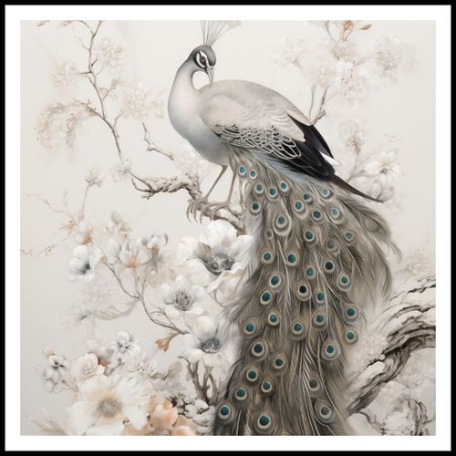 Plakat 80x80cm Pawia Gracja na Arena.pl