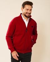 Sweter męski bawełniany czerwony Platon Rozmiar - L